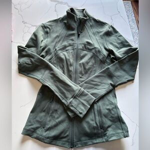 Olive Green Zip-Up Jacket